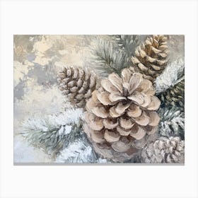 Winter Cone Canvas Print