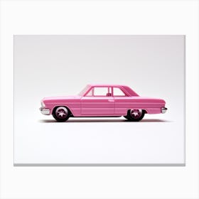 Toy Car Custom 62 Chevy Pink Canvas Print