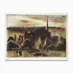 Church And Farm At Éragny, Camille Pissarro Canvas Print