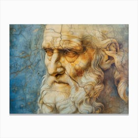 Contemporary Artwork Inspired By Leonardo Da Vinci 1 Canvas Print