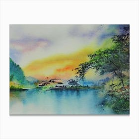 Lakeside Tranquility  Canvas Print