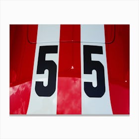 Racecar Number 55 Canvas Print