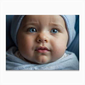 Blue Eyes Baby Canvas Print