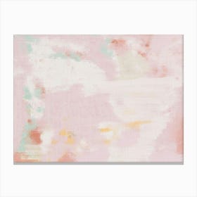 Pink abstract oil painitng Canvas Print