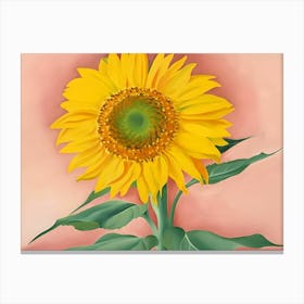 Georgia O'Keeffe - A Sunflower from Maggie, 1937 Canvas Print