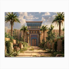 Egyptian Temple 6 Canvas Print