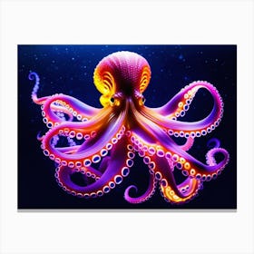 Cosmic Octopus 4 Canvas Print