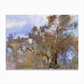 Treetops Against Sky, John Singer Sargent Canvas Print