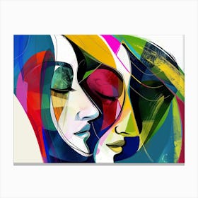 Two Faces Of Women Canvas Print