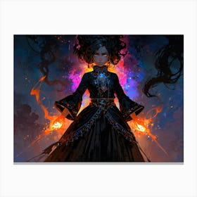 Fire Witch Canvas Print