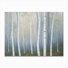 Abstract Aspen Forest Canvas Print