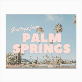 Greetings from Palm Springs | California Travel Postcard Toile