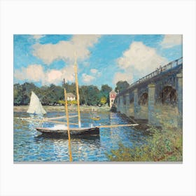 The Bridge At Argenteuil (1874)The Bridge At Argenteuil (1874), Claude Monet Canvas Print