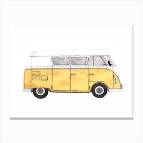 Yellow Van Canvas Print