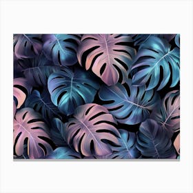 Monstera Leaves Canvas Print