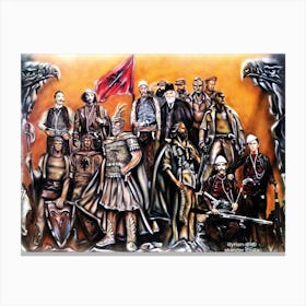 Albanian Heroes Canvas Print
