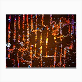 Abstraction The Lights Of A Big City Canvas Print