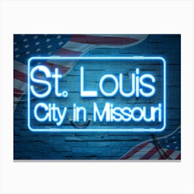 St Louis City In Missouri Canvas Print