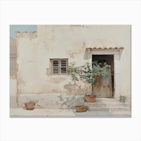 House In Greece Canvas Print