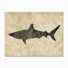 Thresher Shark Silhouette 5 Canvas Print