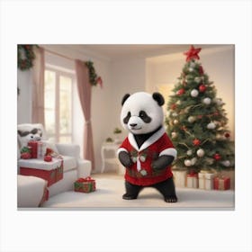 Christmas Animals 4 Canvas Print