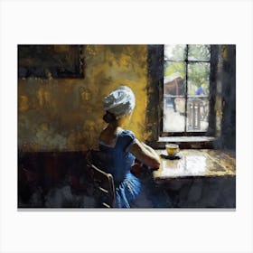 Contemporary Artwork Inspired By Johannes Vermeer 4 Canvas Print