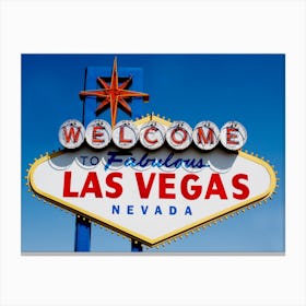 Welcome To Las Vegas Nevada Canvas Print