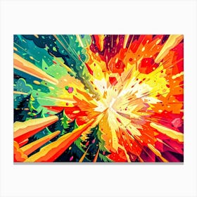 Explosion Canvas Print