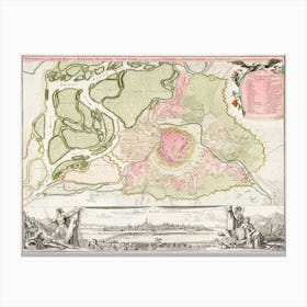 Map Of Vienna Canvas Print