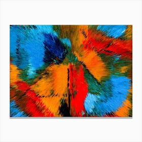 Acrylic Extruded Painting 614 Canvas Print