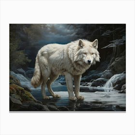 Arctic Wolf Canvas Print