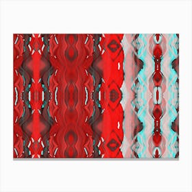 Abstract Red And Blue 2 Canvas Print