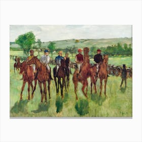 The Riders, Edgar Degas Canvas Print