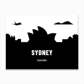 Sydney Australia travel poster Canvas Print