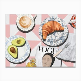 Brunch Poster Canvas Print