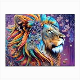Lion Painting 70 Canvas Print