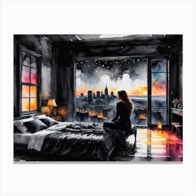 Dark City Canvas Print