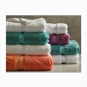 Stacked Towels 1 Canvas Print