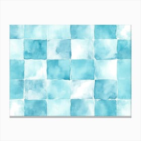 Blue Squares Canvas Print