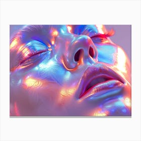 Holographic Face 2 Canvas Print