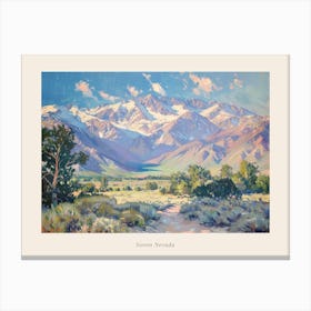 Western Landscapes Sierra Nevada 3 Poster Canvas Print