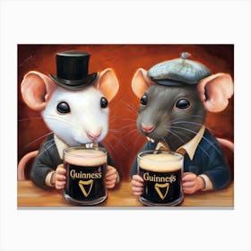 Guinness Rat Canvas Print