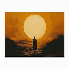 Man In Front Of The Sun Canvas Print