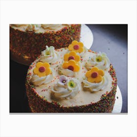 Two Frosted Cakes Canvas Print