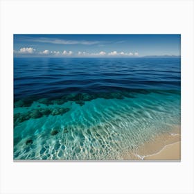 Beach At Sunrise Canvas Print