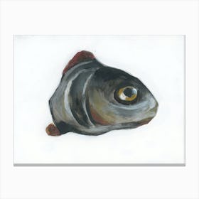 Dead Fish Head Painting Still Life Kitchen Dining White horizontal Canvas Print