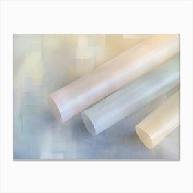 Three Plastic Tubes Canvas Print