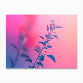 Abstract Flower in Purple Tones Canvas Print