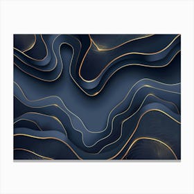 Abstract Wave Pattern 11 Canvas Print