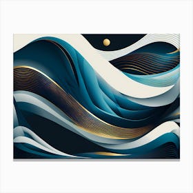 Abstract Wave Canvas Art Canvas Print